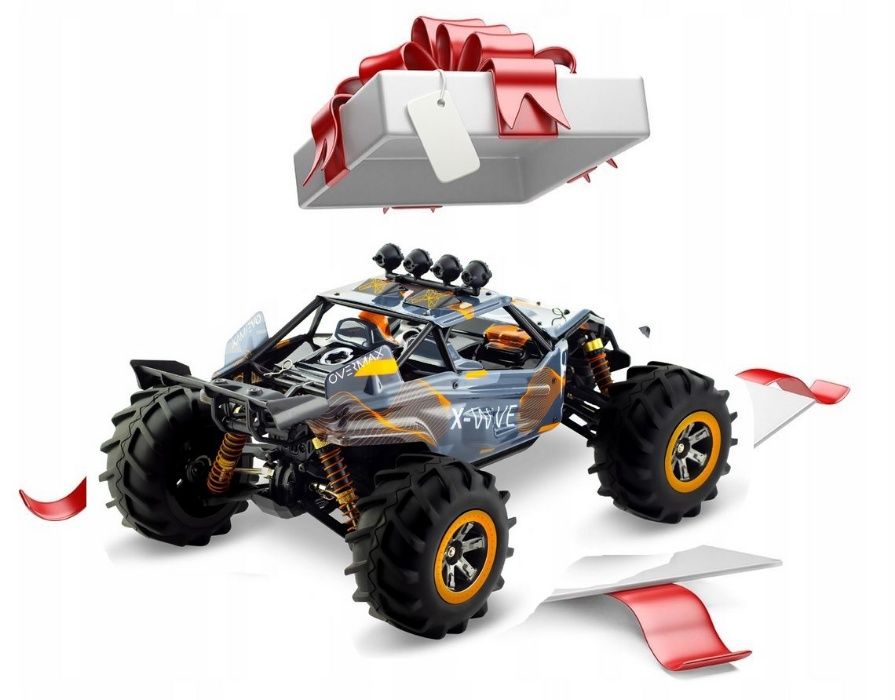 Samochód Zdalnie Sterowany Auto RC X WAVE do 45km/h Napęd 4x4 Prezent
