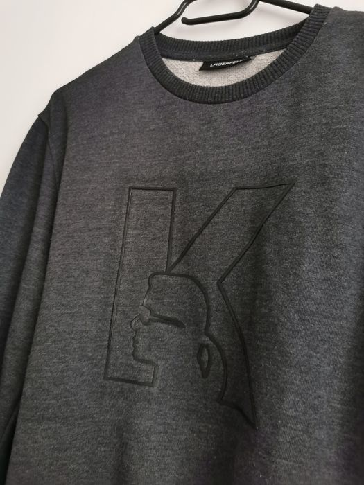 Karl Lagerfeld bluza sportowa męska logowana bawełniana M