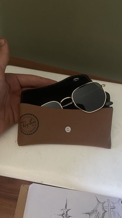 oculos Ray Ban 51021 dourados