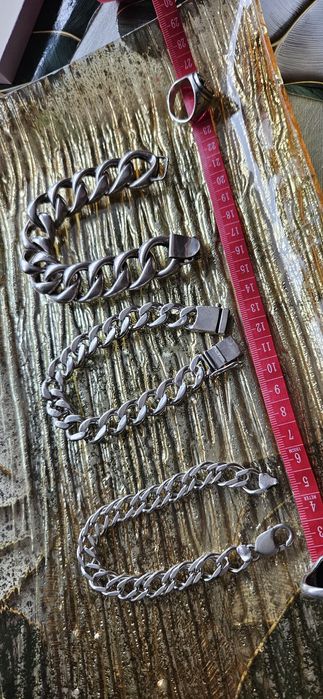 Bransoletka srebrna srebro bransoleta damska gruba masywna  unikat