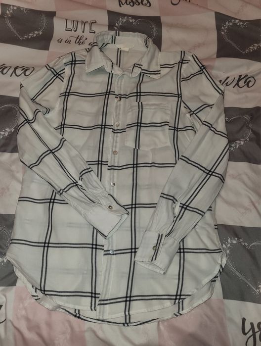 Koszula w kratę H&M r XS /S