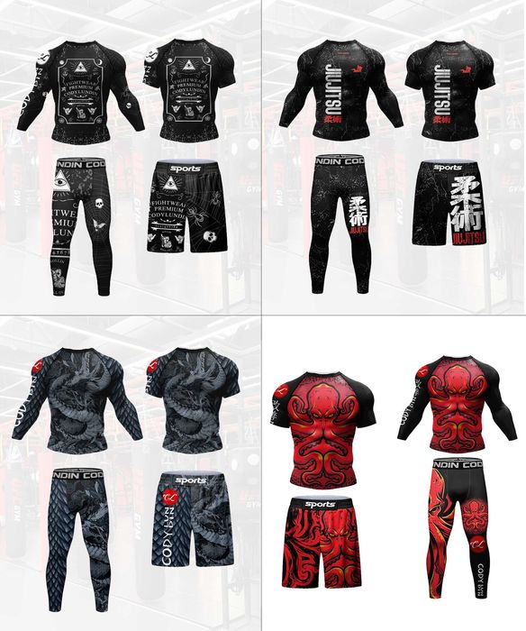 Дитячий 4 в 1 Cody Lundin рашгард, легінси, шорти, футболка.