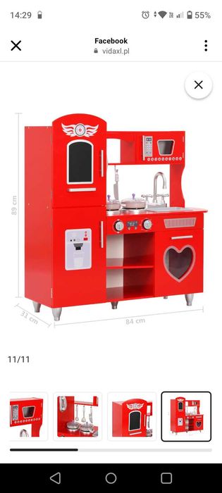 Kuchnia dla dzieci z wyposażeniem