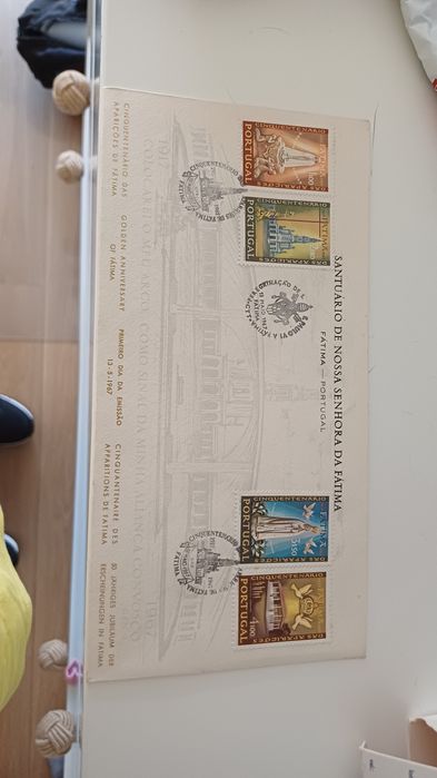Envelope histórico do santuário de Fátima