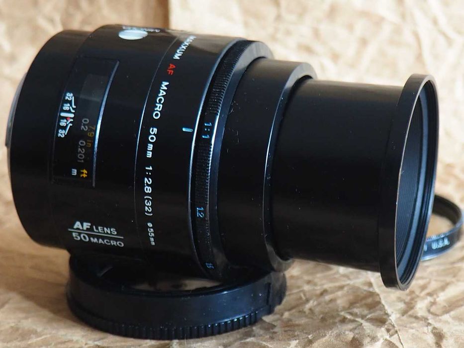 Obiektyw Minolta AF Macro 50mm f2.8.