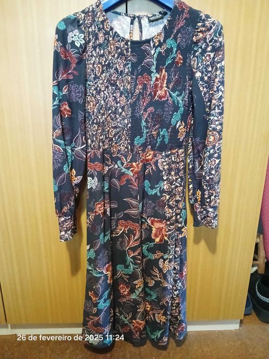 Vestido natura floral lindíssimo