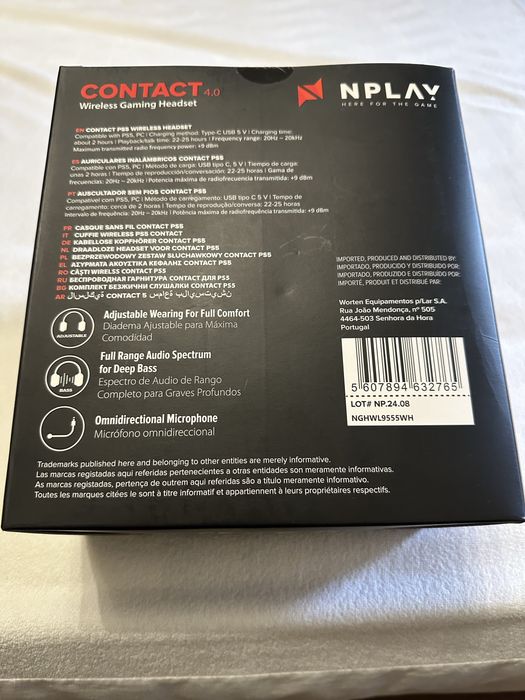 HeadSet wireless bluetooth NPlay Gaming novos em caixa ainda lacrada