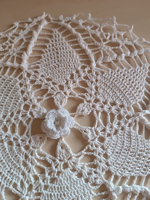 Serwetka do koszyczka szydełko rękodzieło