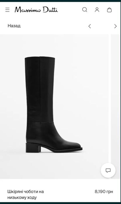 Сапоги «Massimo dutti”