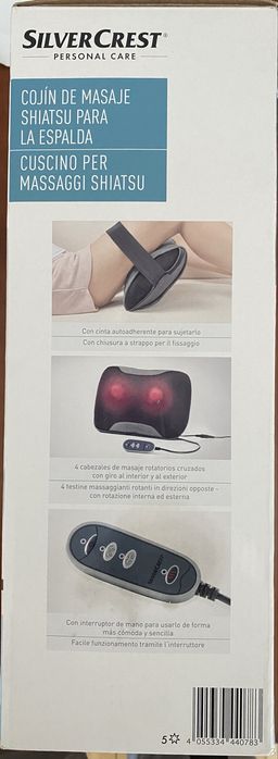 Aparelho de massagem Shiatsu a estrear