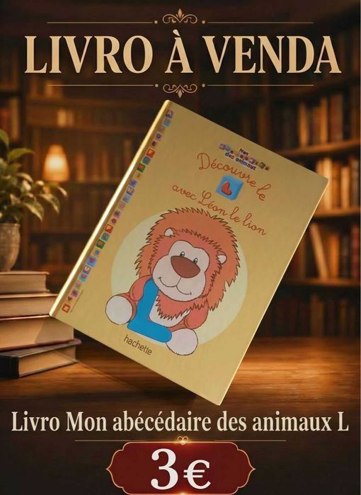 Livro infantil "Mon abécédaire des animaux