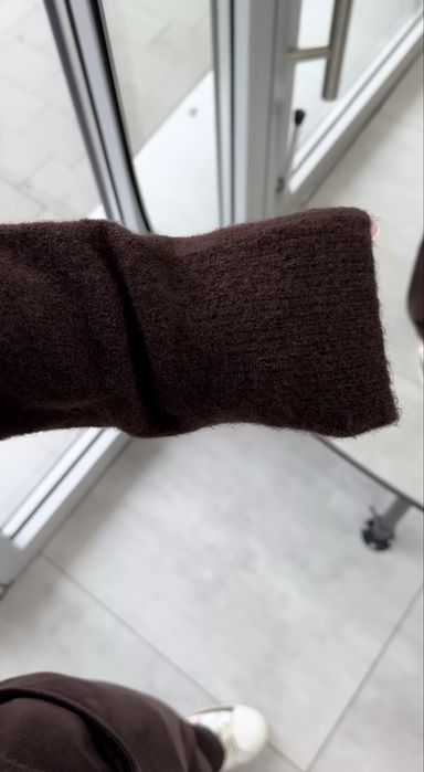 Трендовий коричневий кардиган з акцентними ґудзиками, кардиган шоколад