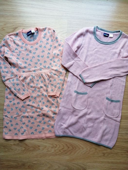 Vestidos de malha 4 a 6 anos 110 116 cm