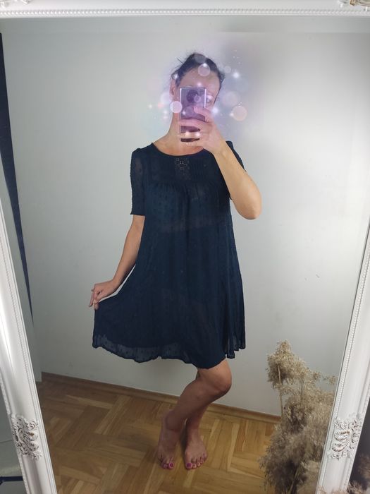Monsoon 36 granatowa oversize
