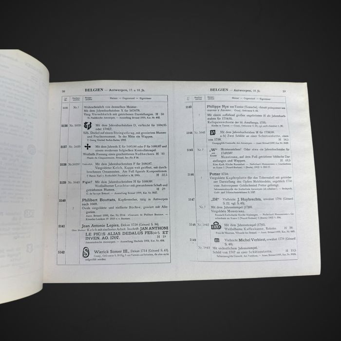 5 tomów cechy złotnicze 1922 Der Goldschmiede Merkzeichen B5/050203