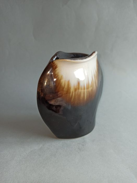 Stary ceramiczny wazon flakon vintage muszla new look niemiecki modern