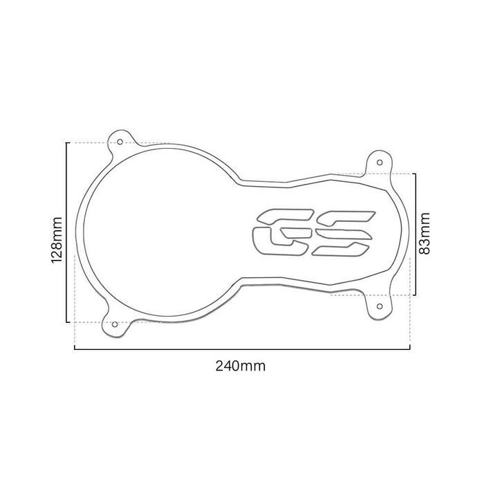 Proteção de Farol BMW R1200GS R1250GS - Policarbonato 3mm