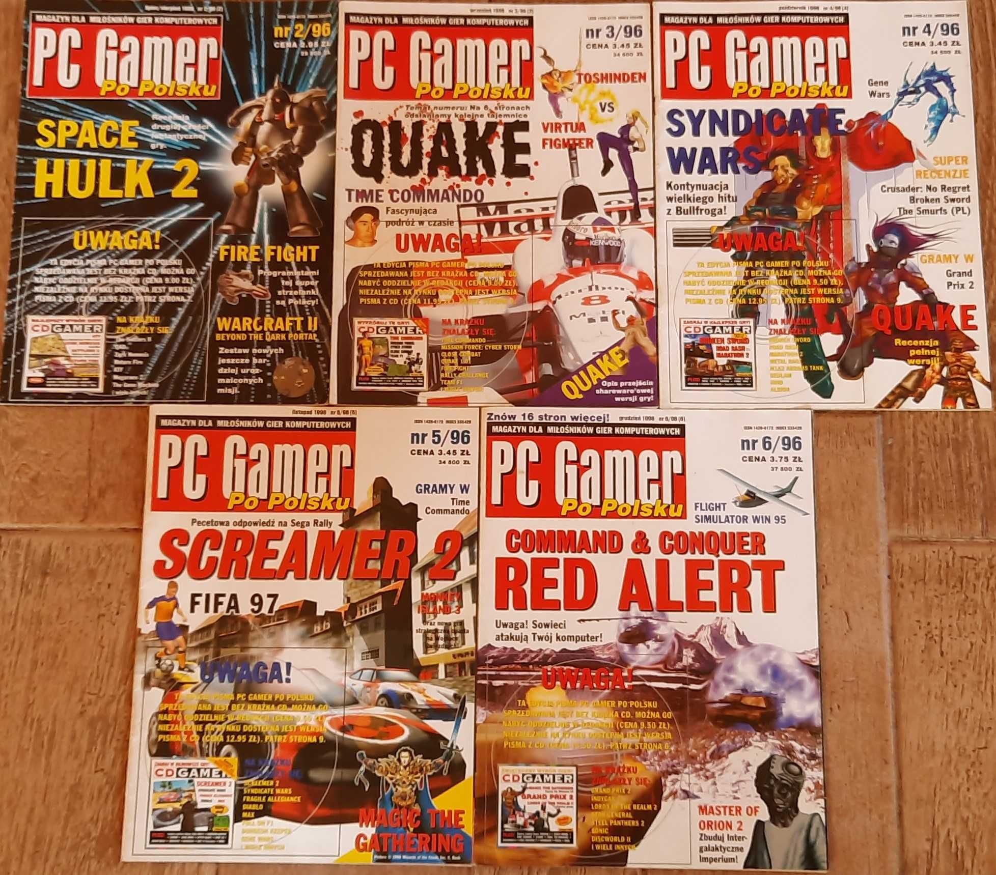 PC Gamer Po Polsku - 5 egzemplarzy z roku 1996 Rzeszów •