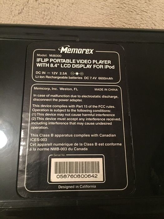 Memorex портативний відео плеєр для Ipad