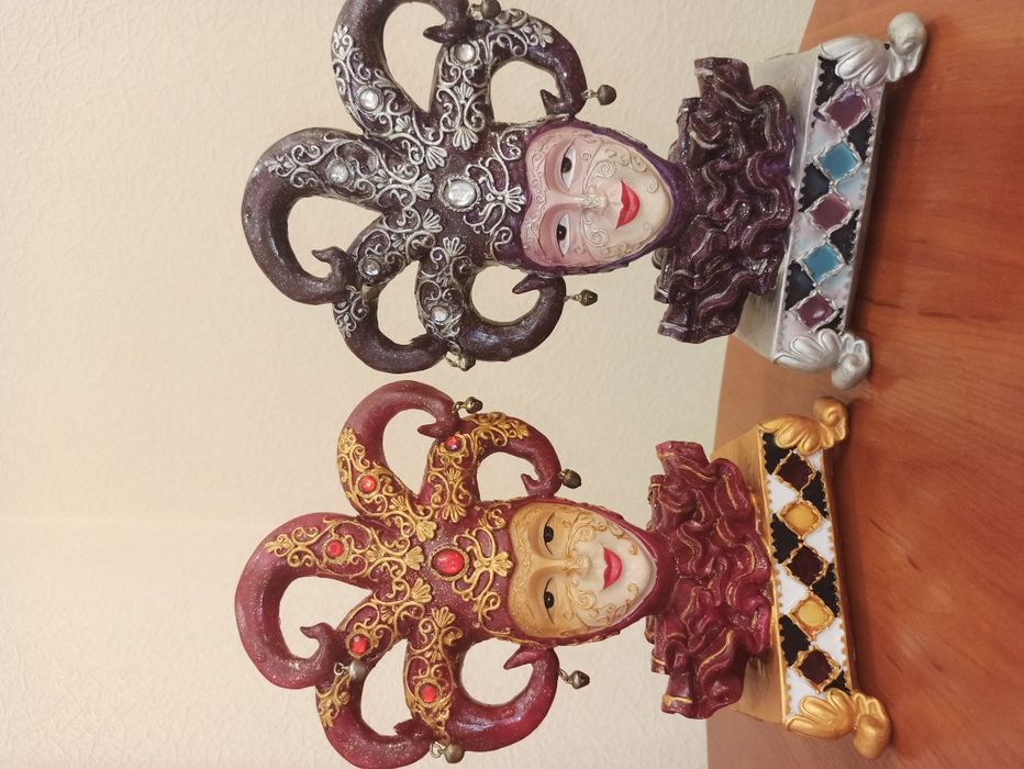 Статуэтки Арлекино из керамики