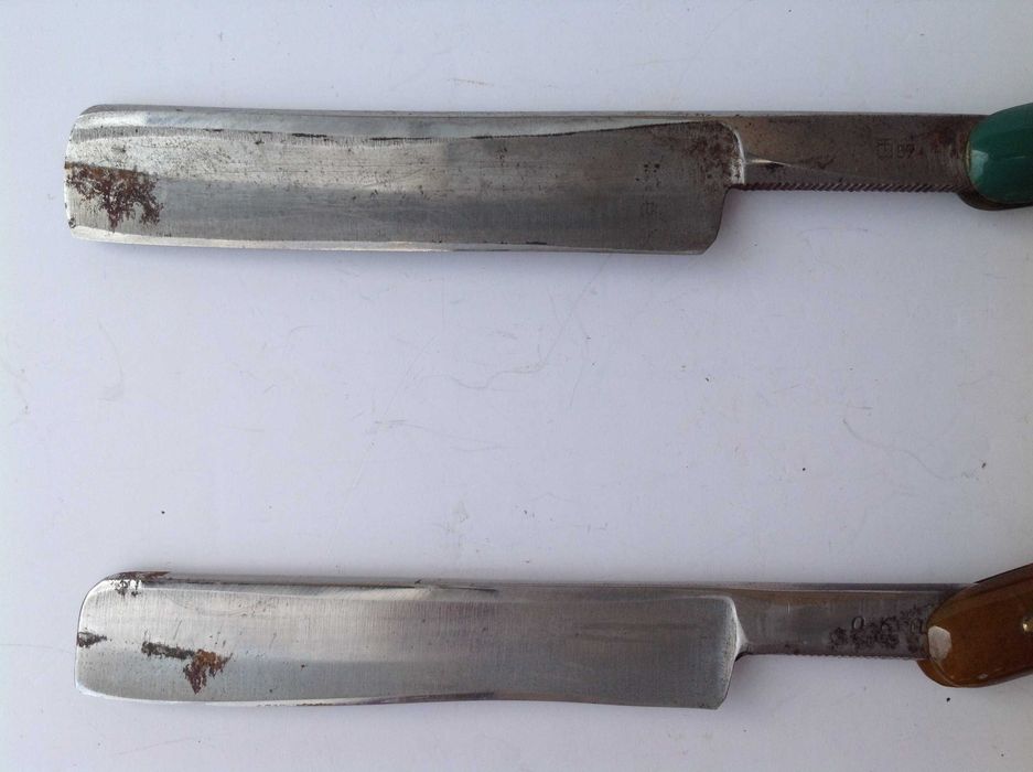 Опасная бритва цена за 2 шт в футляре ОКА ТВ («Труд Вача») СССР