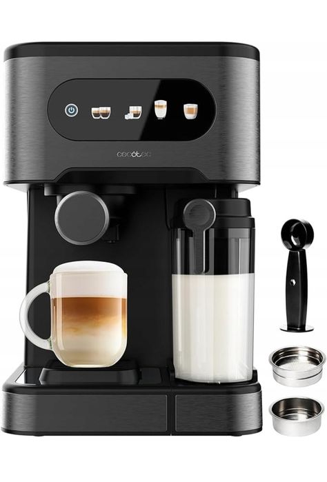 Kolbowy ekspres ciśnieniowy Cecotec Power latte 1350 W czarny