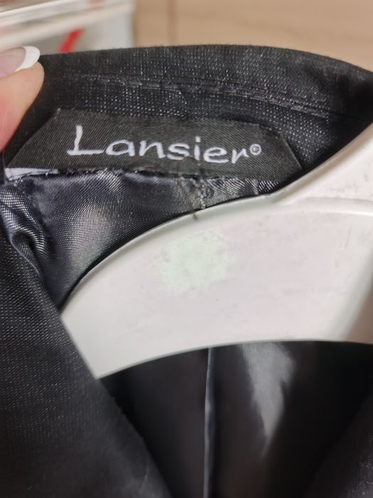 Garnitur męski czarny L slim