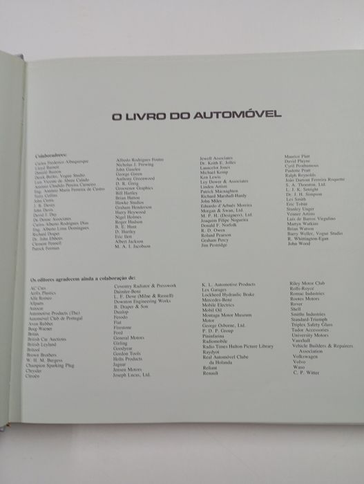 O livro do automóvel