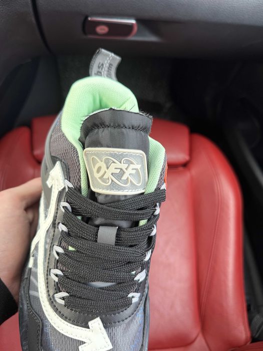 (ОПЛАТА ПІСЛЯ ОГЛЯДУ)Off White Odsy 1000 Black White Офф Вайт Одсі