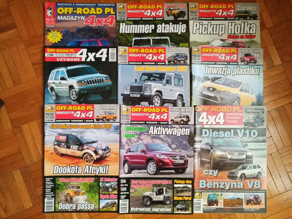 Czasopismo Magazyn OFF-ROAD PL 4×4 9 sztuk