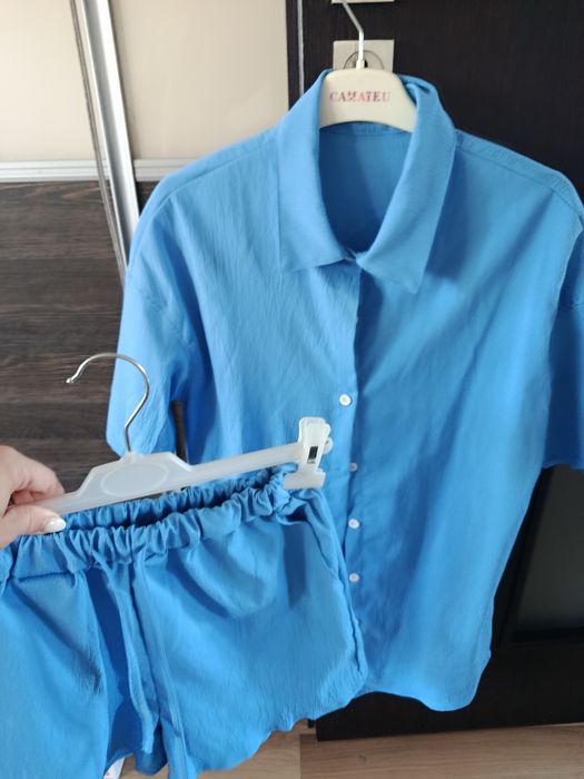 Komplet set szorty plus koszula