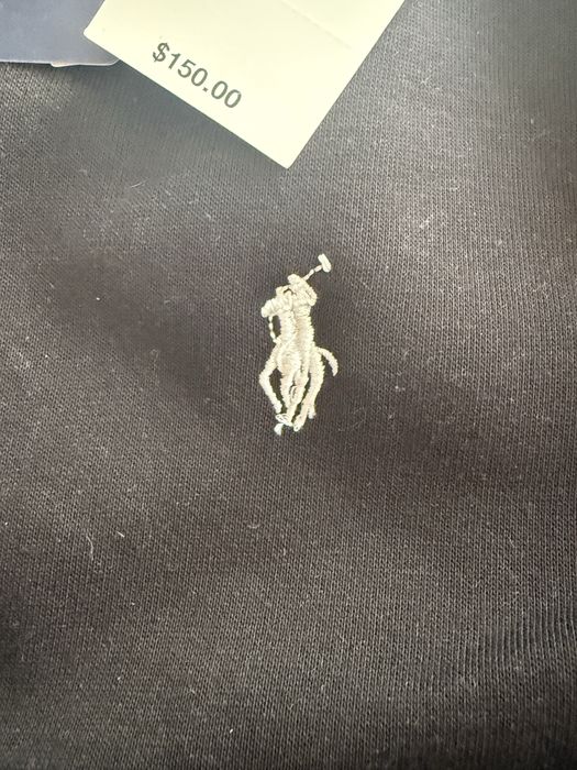 Czarna Bluza z kapturem rozpinana Ralph Lauren