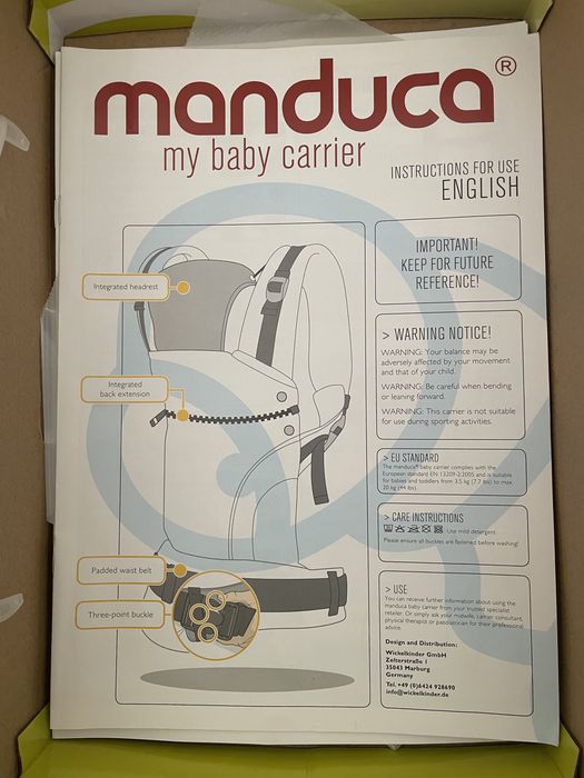 Marsúpio manduca porta bebé 0-20 kg