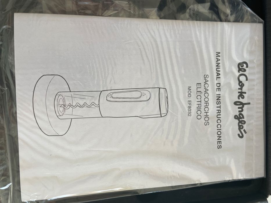 Saca rolhas elétrico, rolha champanhe e verte dor de vinho