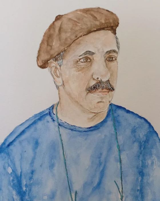 Pintura retratos por fotografia ofereça Arte