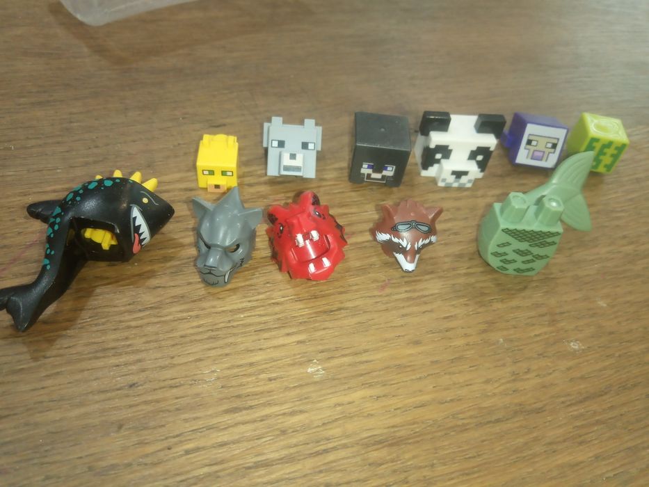 Głowy minecraft Chima tułów Syrenka Lego zestaw