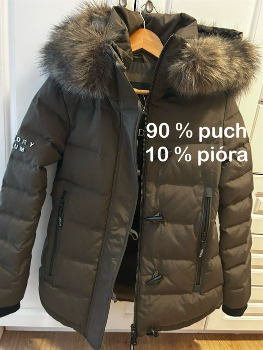 Kurtka zimowa superdry premium puch 36 S
