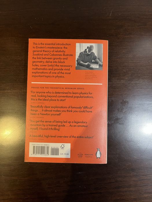 O livro “Relatividade Geral” de Leonard Susskind em inglês
