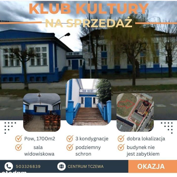 Sprzedam lokal usługowy, klub kultury
