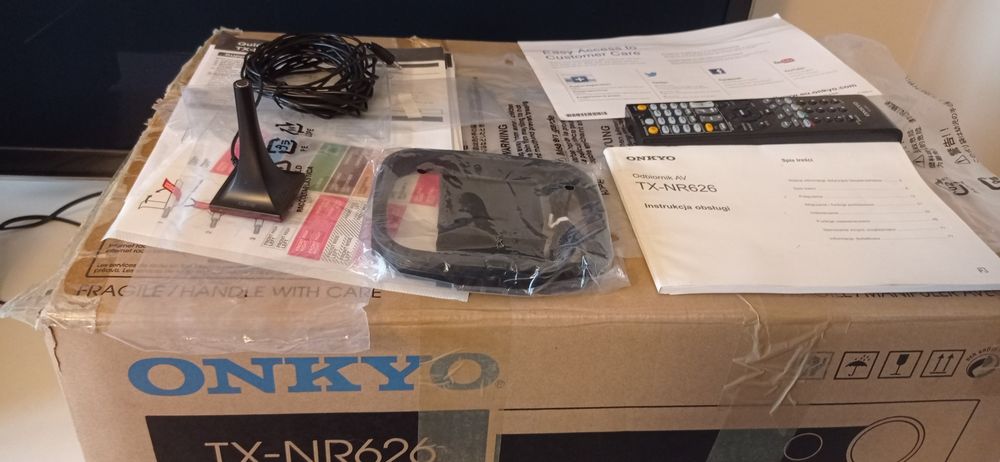 Onkyo TX-NR626 WiFi Bluetooth 4K Spotify super stan komplet amplituner