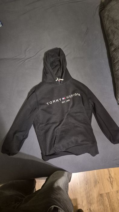 Tommy Hilfiger Elastyczna bluza z kapturem i logo