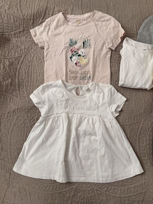Paka ubranek dla dziewczynki 110/116 h&m, Zara - sukienki i inne