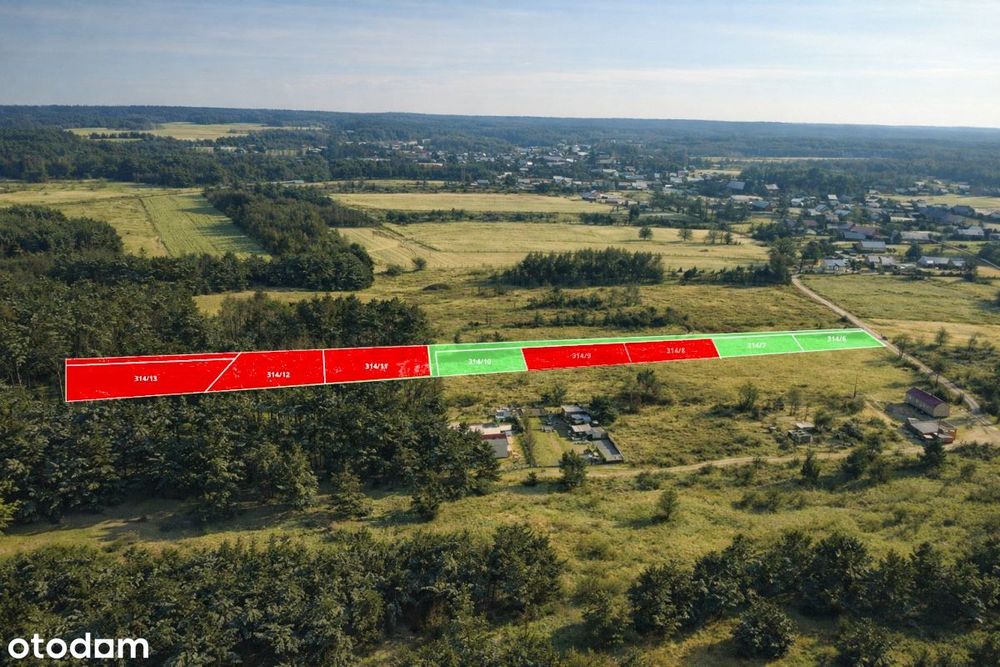 Działki budowlane w otulinie lasu