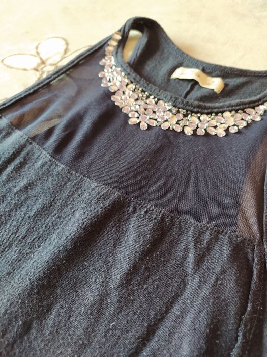 Top de alças azul escuro