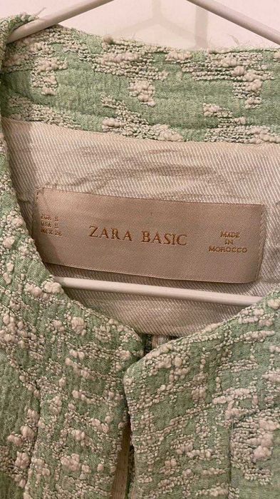 Żakiet / płaszcz w stylu tweedowym Zara Basic