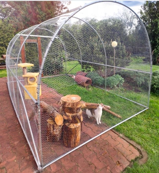 Woliera klatka dla ptaków kojec dla kota kurnik wybieg dla kur kaczek