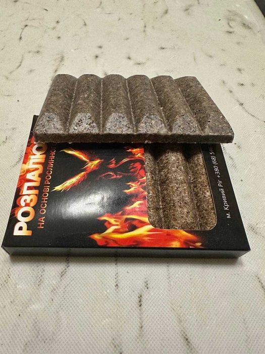 Розжиг на основе растительного воска / Еко / Розпалювач сухий