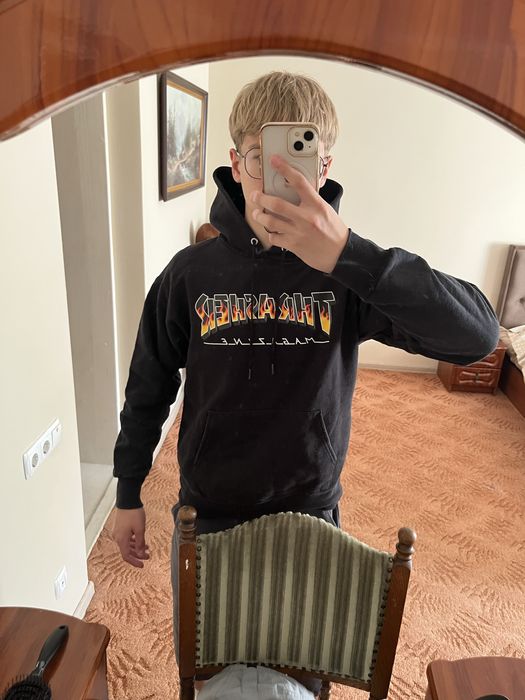 hoodie thrasher black