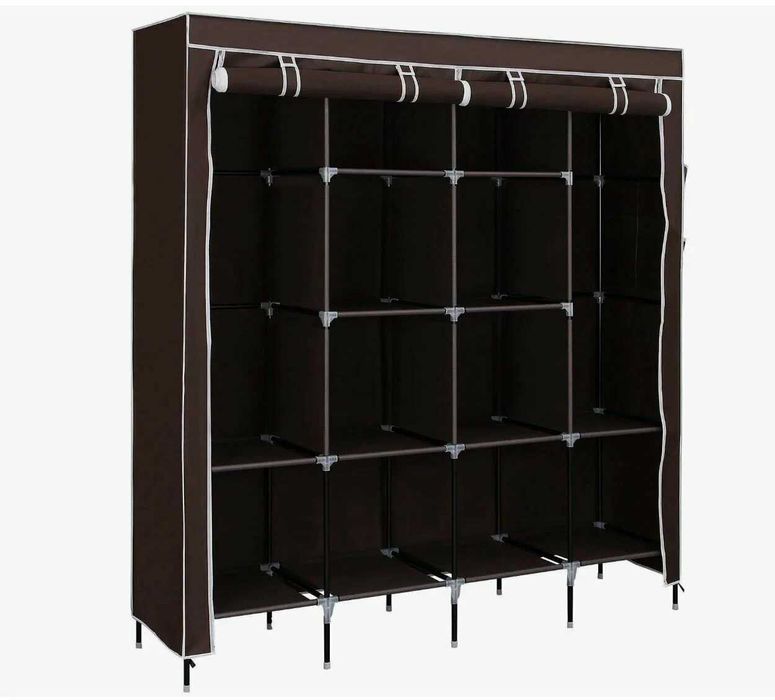 Тканевой складной шкаф 4-секции Storage Wardrobe органайзер гардероб