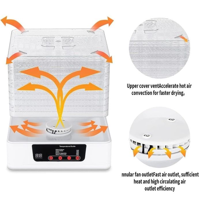 Desidratador de Alimentos com 5 Bandejas